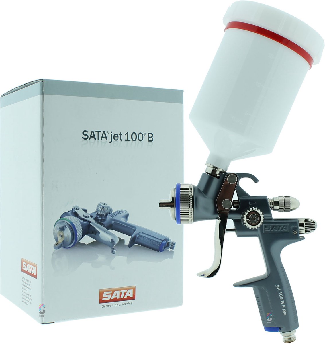SATAjet 100 B RP Verfspuit + bovenbeker - 2mm