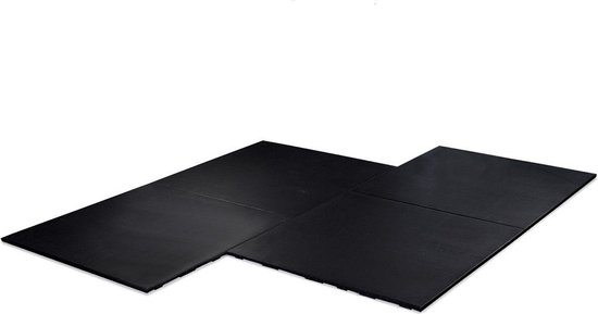 Dalle pour salle de sport 100x100cm - 20mm - EPDM Gris clair + SBR