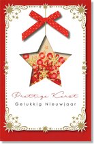 Lannoo - 16 Dubbele Kerst/Nieuwjaarskaarten - Witte envelop - 10,5 x 16 cm