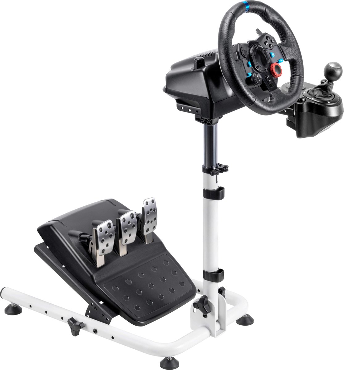 VEVOR Racing Simulator Cockpit Support de volant de course réglable en  hauteur avec ajustement pour Logitech G25, G27, G29, G920 Racing Wheel et  pédales non incluses