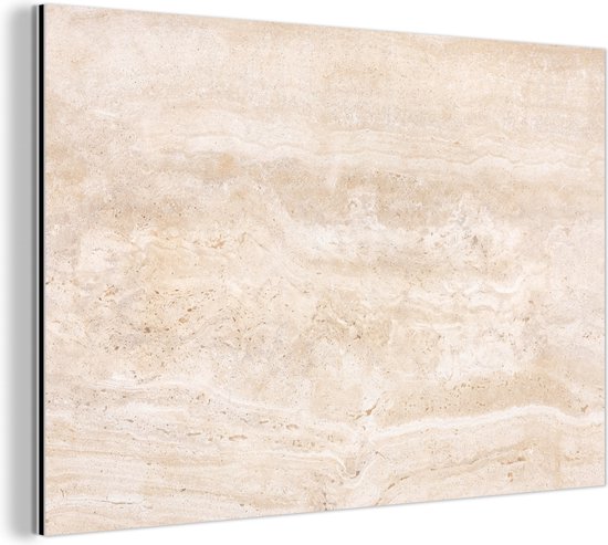 Décoration murale Métal - Aluminium Peinture Industriel - Marbre - Pierres - Sable - Texture - 120x80 cm - Dibond - Photo sur aluminium - Décoration murale industrielle - Pour le salon/chambre