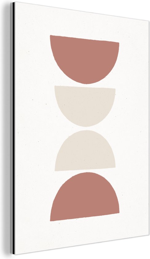 Décoration murale Métal - Peinture Aluminium Industriel - Minimalisme - Pastel - Design - 60x80 cm - Dibond - Photo sur aluminium - Décoration murale industrielle - Pour le salon/chambre