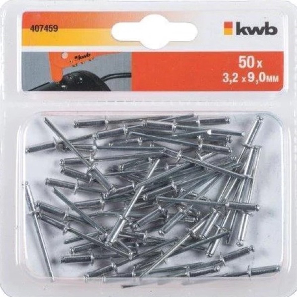 KWB Popnagels 3,2 x 9 mm - 50 Stuks