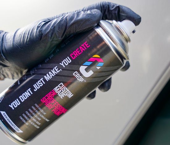 CROP 2K Aérosol NOIR - ULTRA MAT - RAL 9005 - 400ml - peinture aérosol