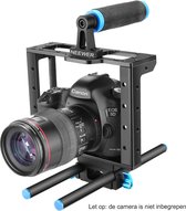 Neewer® - DSLR Movie Rig Aluminiumlegering Geschikt voor Digitale SLR-camera's - Canon Nikon Sony (1) Fotokooi (1) Bovenste Handgreep (2) Staaf 15 mm (1) Matte Box (1) Follow Focus (1) - Schouderstabilisator Blauw
