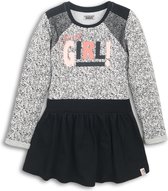 DJ Dutch Jeans-Girls Dress-Grey melee + black