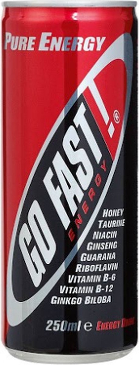 Goedkoopste Go fast energy drink blik 25 cl