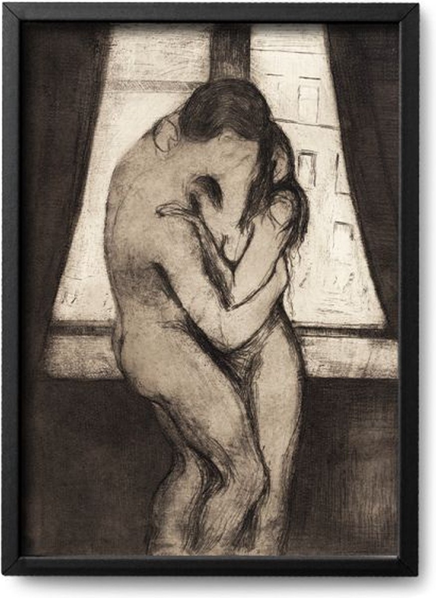 Poster Edvard Munch – A3 - 30 x 42 cm - Exclusief lijst