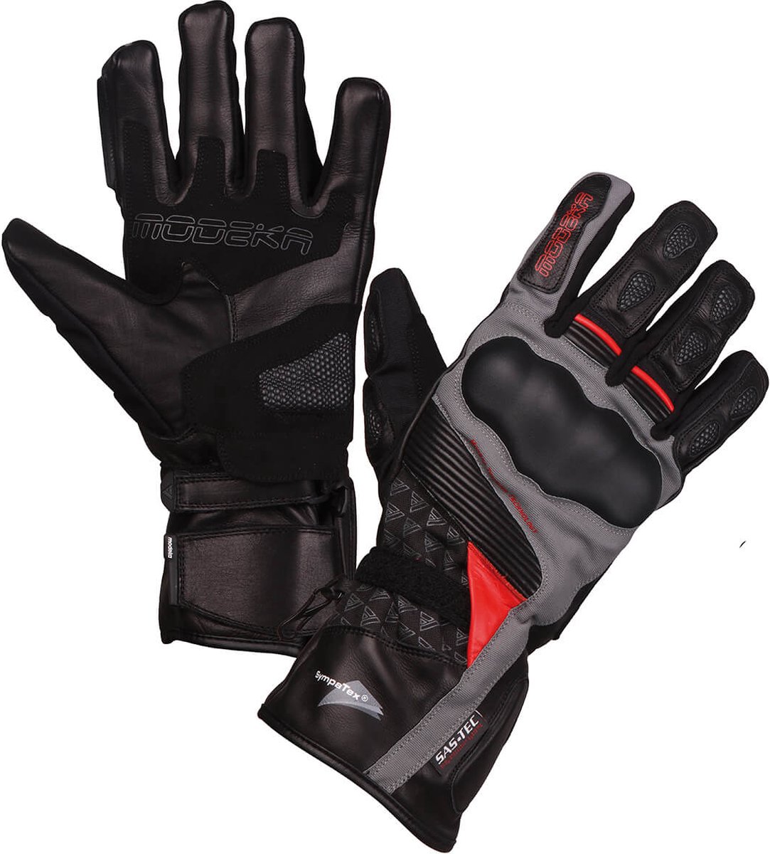 Modeka Panamericana Zwart Rood - Maat 11 - Handschoen