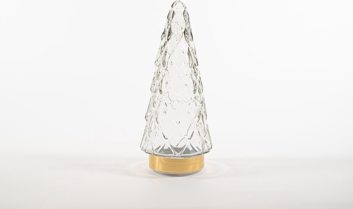 Anna's Collection Tree Glass 10 5X24 5Cm Clear With Golden Base 1