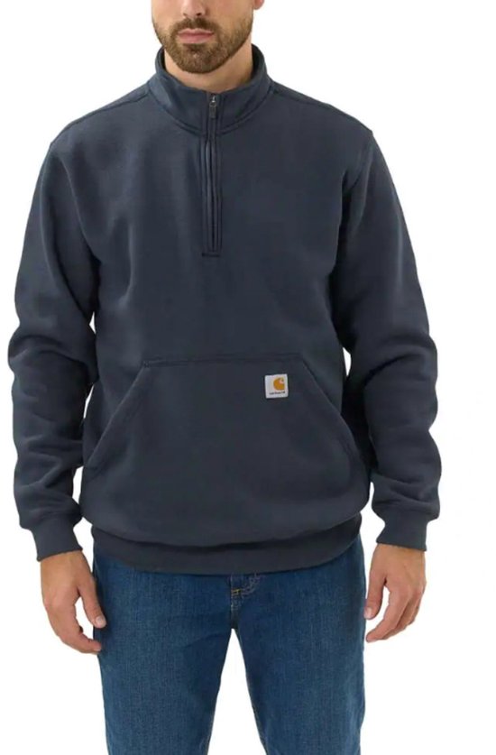 Effen vest met rits en opstaande kraag - Grijs - Man - 25.00