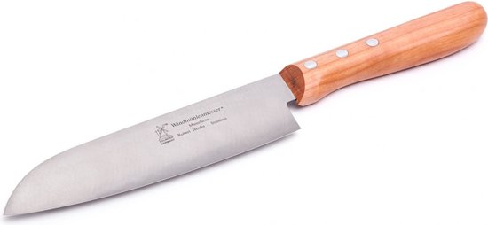 In werkelijkheid tijdelijk Authenticatie Robert Herder - Santoku Koksmes - RVS - Lemmet 16,5 cm - Luxe kersen houten  Handvat | bol.com