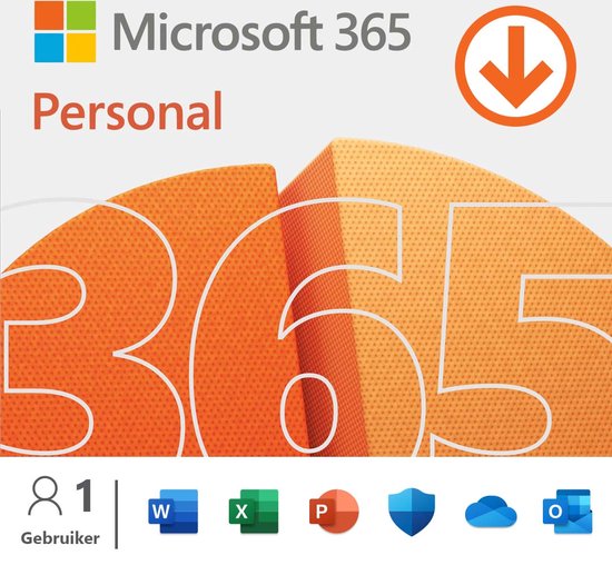 Microsoft 365 Personal - Office voor 1 gebruiker  – NL – 1 jaar abonnement - download
