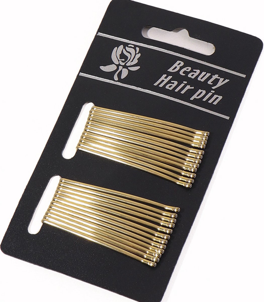Curved Bobby Pins 48 stuks Goud - Haarpin - Haarschuifje - haarspeld - haar styling tool
