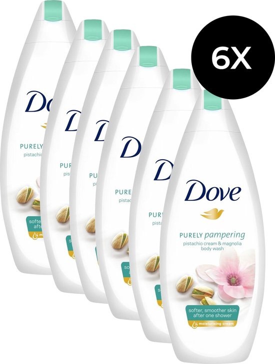 Gel douche Dove aux pistaches et au magnolia - 6 x 250 ml - Value Pack |  bol.com