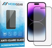 Mobigear Screenprotector geschikt voor Apple iPhone 14 Pro Glazen | Mobigear Premium Screenprotector Anti-Glare - Case Friendly - Zwart