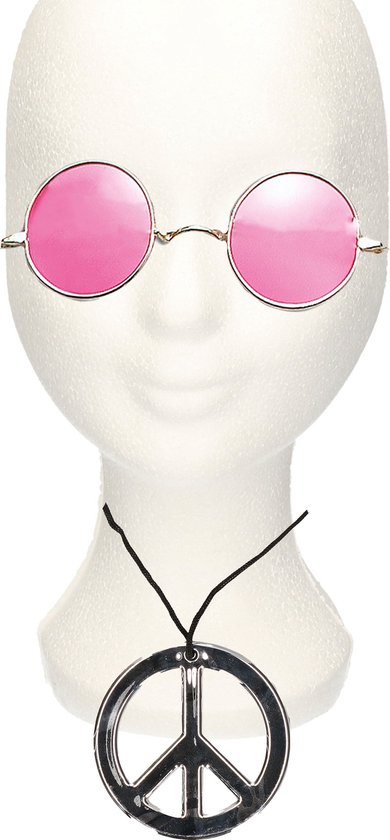 Vind roze hippie bril op - oktober 2024