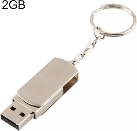Metal Series Mini USB 2.0 Flash Disk met sleutelhanger (2GB) | bol