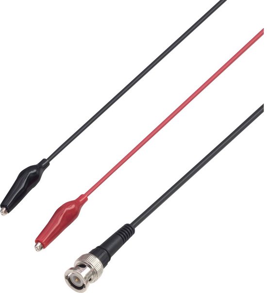 VOLTCRAFT MSC-100 BNC-meetsnoer 114.00 cm Zwart, Rood