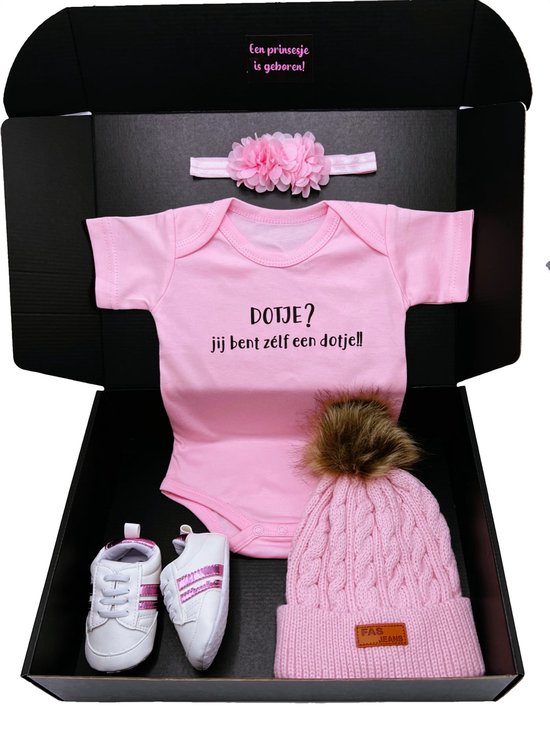 Kraamcadeau meisje - romper, babymuts - speen - rechtstreeks versturen als cadeau mogelijk van Bebsy — afbeelding 3