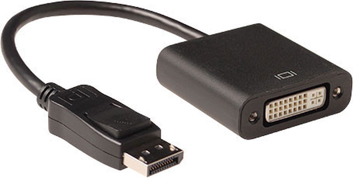 ACT AK3985 Verloopkabel | DisplayPort male/DVI female | Zwart | 15 cm