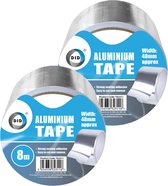 DID - aluminiumtape - reparatietape - zilver - 2 stuks - 8 meter