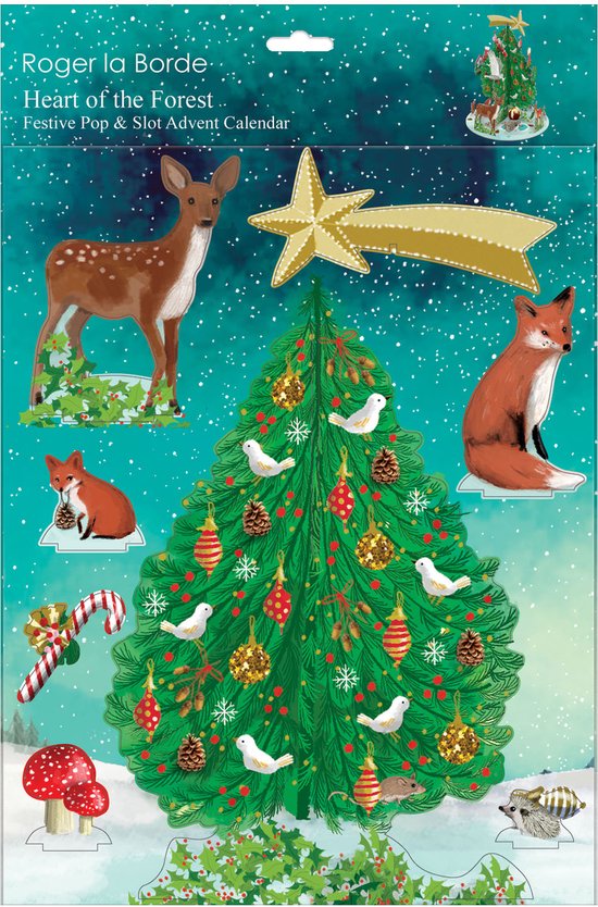 Bouwplaat Decoratie Pop & Slot Kerstboom Heart of the Forest bol