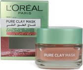 L'Oréal Pure Clay Mask 50 ml - Exfoliating & Brightening