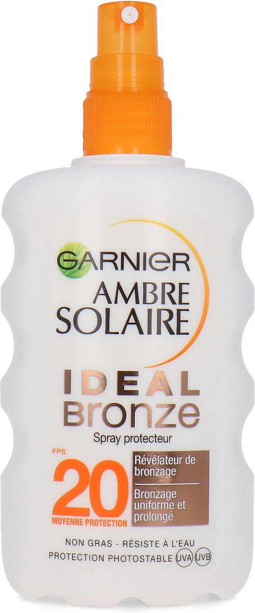 Garnier Ambre Solaire Spray Solaire Ideal Bronze SPF 30 - 200 ml | bol.com