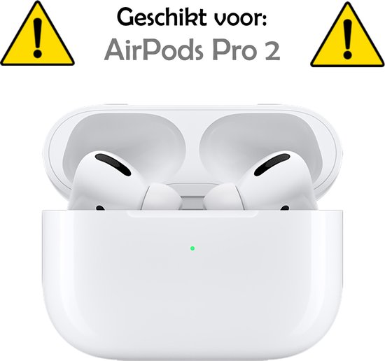 Coque adaptée pour AirPods Pro 2 Coque Siliconen Cover - Coque adaptée pour AirPods Pro 2 Coque - Gris Bleu - 2 Pièces