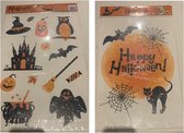 Akyol - raamsticker halloween - 2 grote vellen - XL RAAM STICKERS - halloween raam decoratie -  horror - halloween sticker - spook - griezelig - eng - halloween thema - halloween decoratie - xl halloween - halloween - versierin halloween
