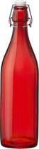 Bouteille / bouteille de conservation Sareva Swing-top Rouge 1 Litre