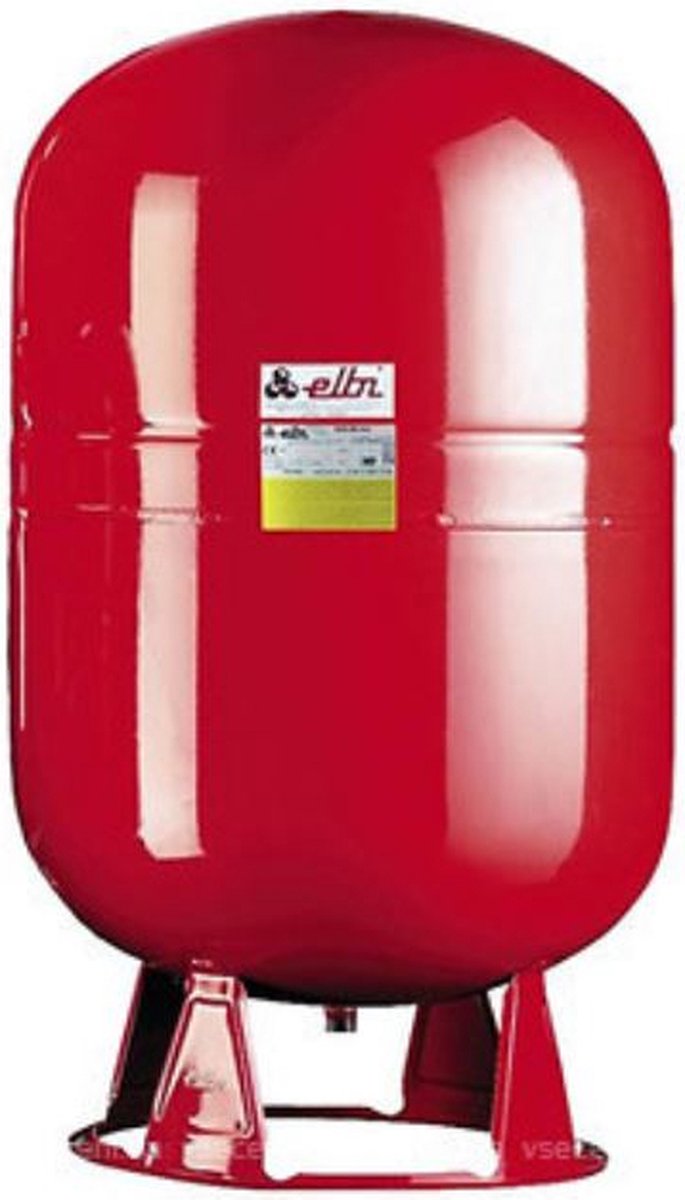 Elbi - Expansievat 80 liter - Voor verwarmingssystemen - Expansievat op voetjes - rood