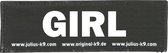 Julius-K9 label - Girl (20mm x 80mm)