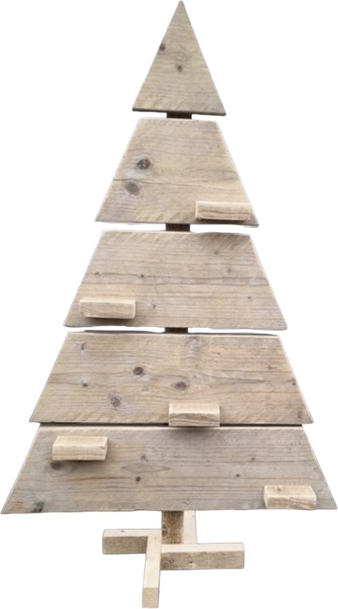 steigerhouten kerstboom 165 cm hoog met schappenplankjes steigerhout kerst boom...