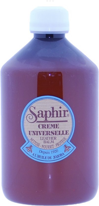 Saphir crème universelle - Lait pour cuir à l'huile de jojoba - 500 ml -  Emballage... | bol