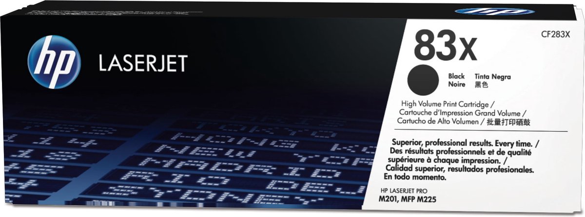 HP 83X originele toner cartridge zwart high capacity 2.200 pagina s 1-pack