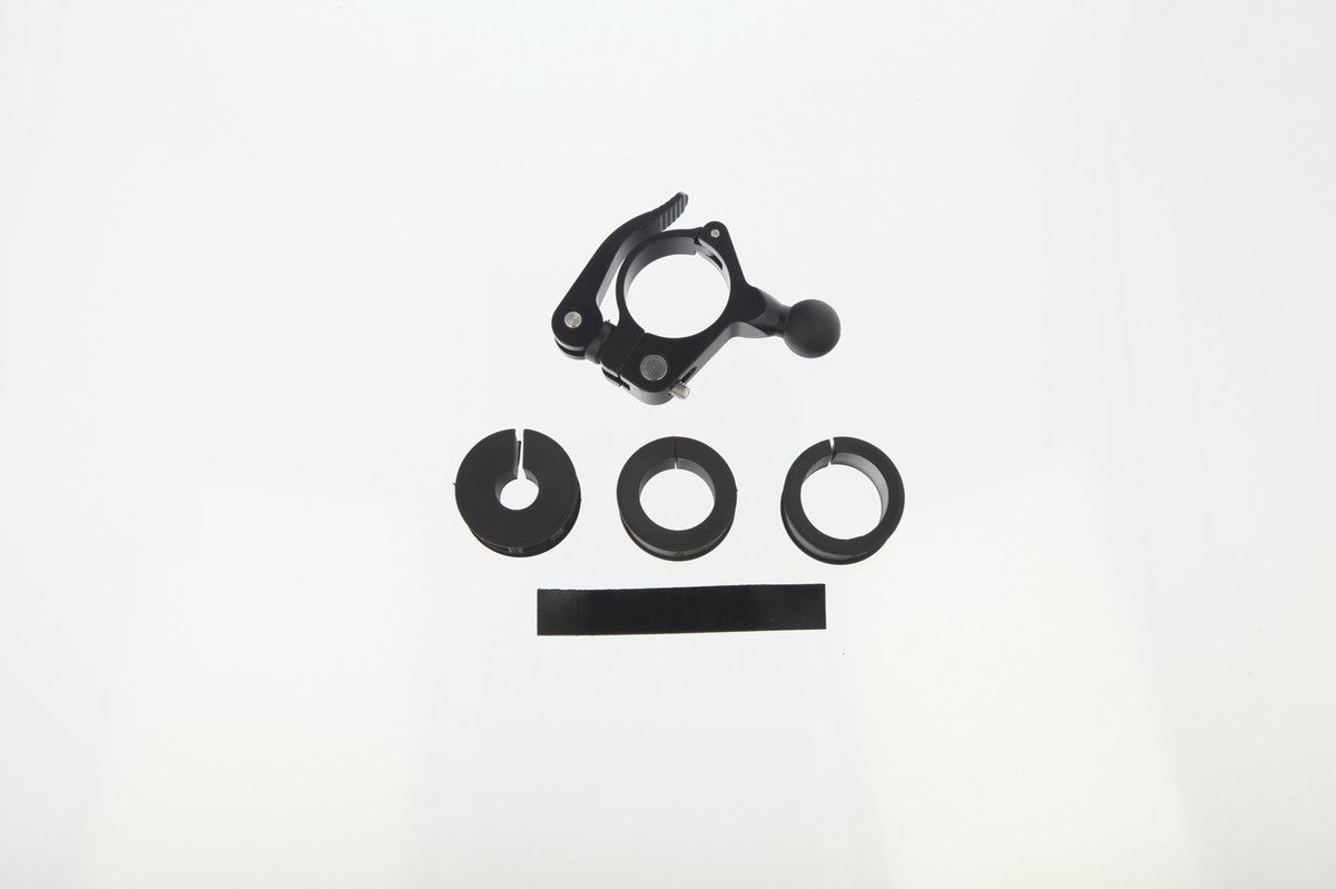 Telefoonhouder voor Scooter - Fiets - Motor - MANOS LIBRES - MODEL M - Spiegel Bevestiging - Universeel - Zwart - Piaggio - Vespa - Zip – foto 8