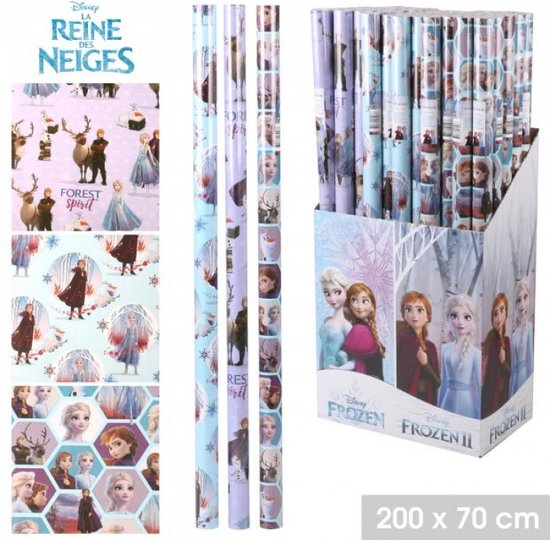 1 rouleau de papier cadeau - 0,70 x 2 m - Collection Disney - Modèles  assortis - Papiers cadeaux - Emballage cadeau