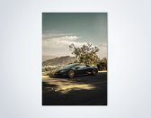 Lamborghini Huracan Zwart/Goud Poster - Autoposter | Decoratie Slaapkamer | Kantoor
