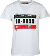 Pinko • wit shirt met marathon nummer • maat XS