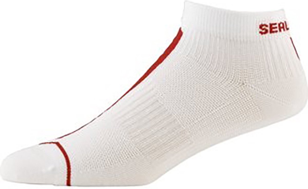 SEALSKINZ Road Aero Socklet White Red