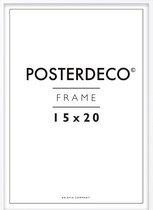 Fotolijst - Posterdeco - Premium Hout - Fotomaat 15x20 cm - Posterlijst - Fotolijstje - Wit
