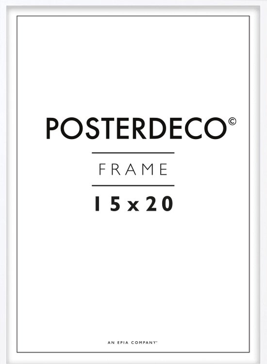 Fotolijst - Posterdeco - Premium Hout - Fotomaat 15x20 cm - Posterlijst - Fotolijstje - Wit