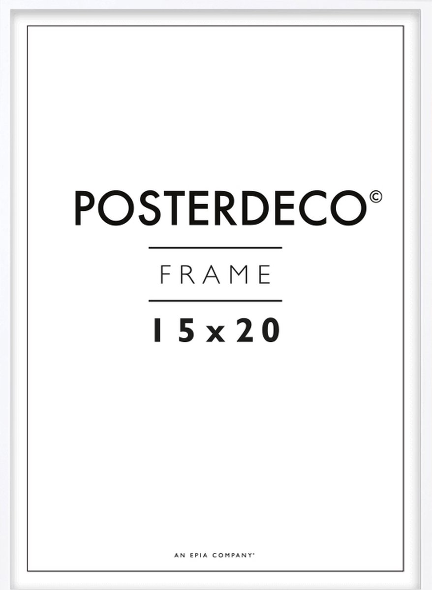 Framewinkel Fotolijst - Posterdeco - Premium Hout - Fotomaat 15x20 cm - Posterlijst - Fotolijstje - Wit