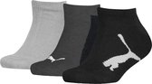 Puma 3-paar kinder sneaker sokken - zwart - 38