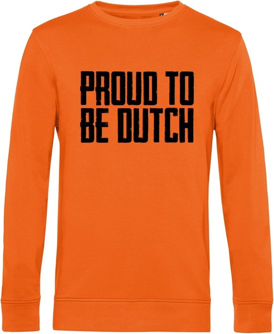 Proud to be dutch Sweater Organic Nederland Max Verstappen Koningsdag WK