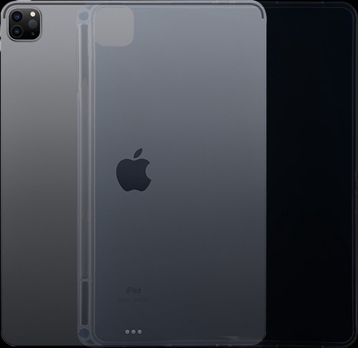 Mobigear Tablethoes geschikt voor Dunne Apple iPad Pro 12.9 Inch (2022) Hoes Flexibel TPU | Mobigear Basics Pencil Backcover | Doorzichtig Telefoonhoesje iPad Pro 12.9 Inch (2022) | iPad Pro 12.9 Inch (2022) Case | Back Cover - Transparant