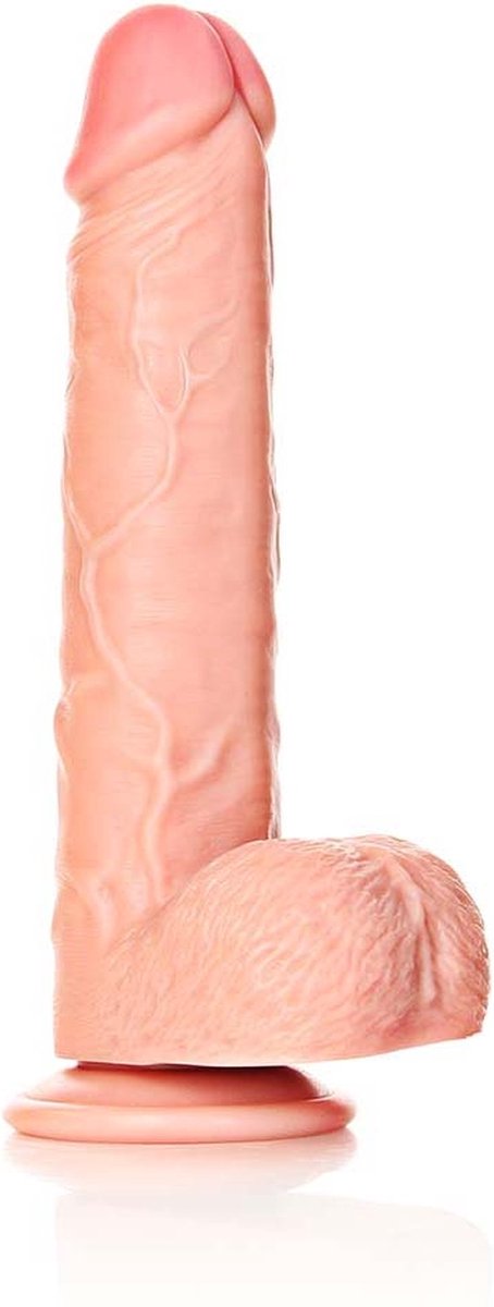 Goedkoopste Dildo with Balls and Suction Cup - 9''/ 23 cm