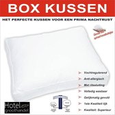 2 Pack BOX Kussen 50x60 /10cm - tijk 100% katoen Perkaal (2 stuks) | Bolletjesvezels | Extra Stevig